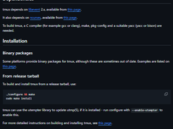 tmux Screenshot 1