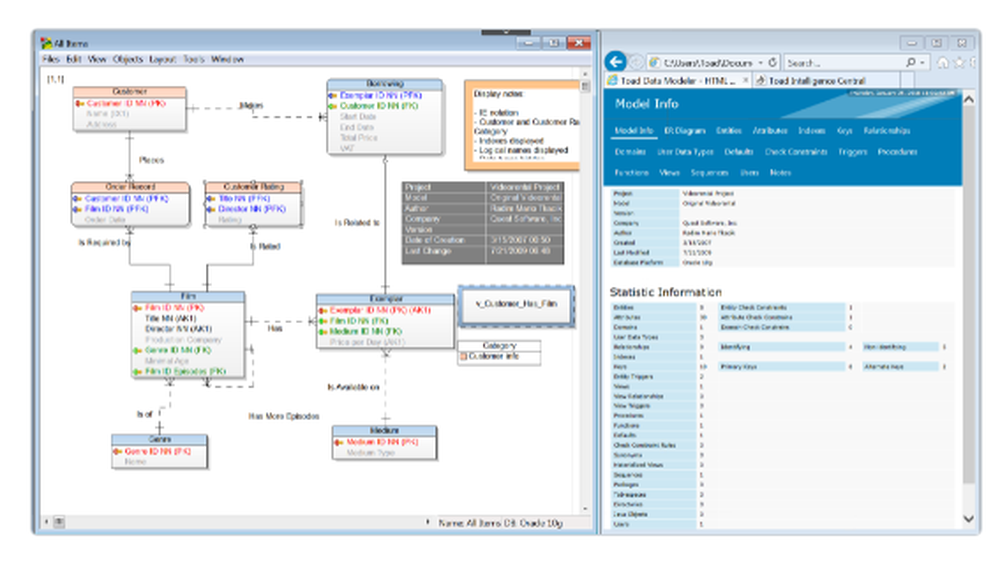 Toad Data Modeler Screenshot 1