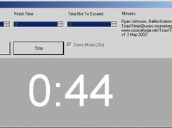Screen normal - speech just starting, not reached any limit