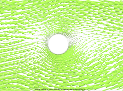 2-D flow around cylinder