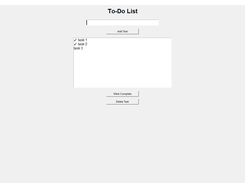 ToDo GUI Screenshot 2