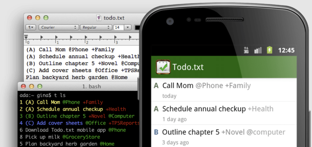 Todo.txt Screenshot 1