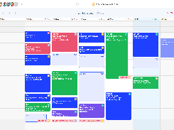 todo.vu's digital calendar, on which users can quickly record billable (and non-billable) time at specified hourly rates, set reminders and due dates, create new to-dos on the fly, and see at a glance where time is spent across the business.