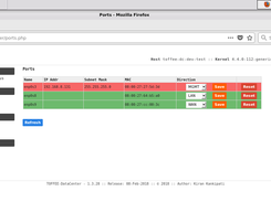 TOFFEE-DataCenter Port Settings