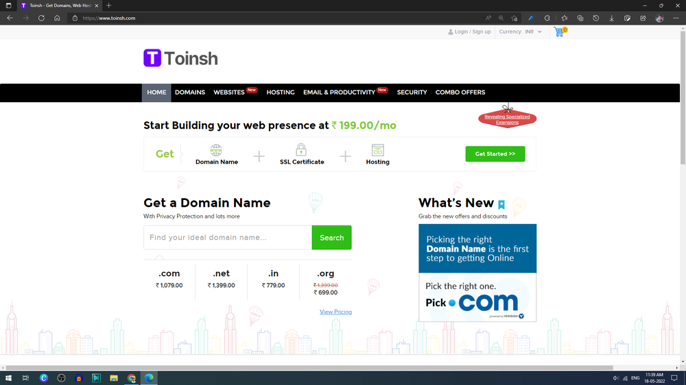 Toinsh Home Page