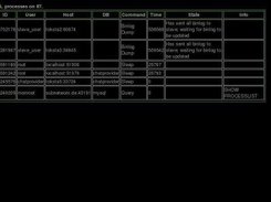 MySQL Process List