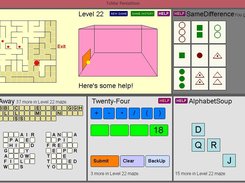 Level 22 screenshot -- 27 levels are possible.