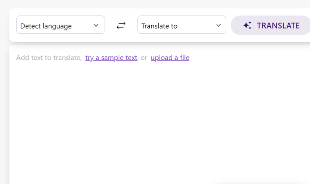 Tomedes AI Translator Screenshot 1