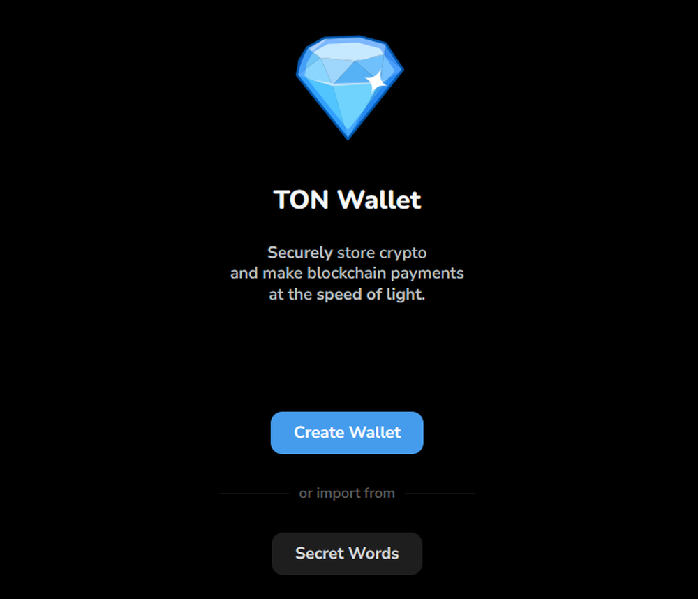 TON Wallet Screenshot 1