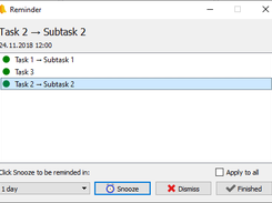 Reminder window