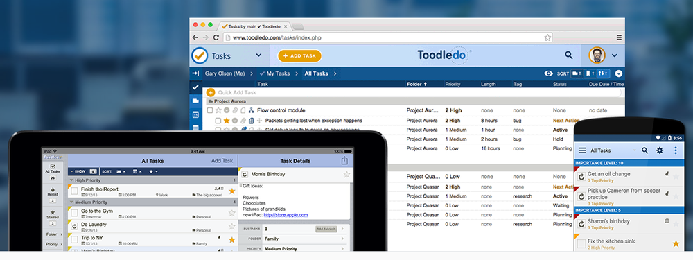 Toodledo Screenshot 1