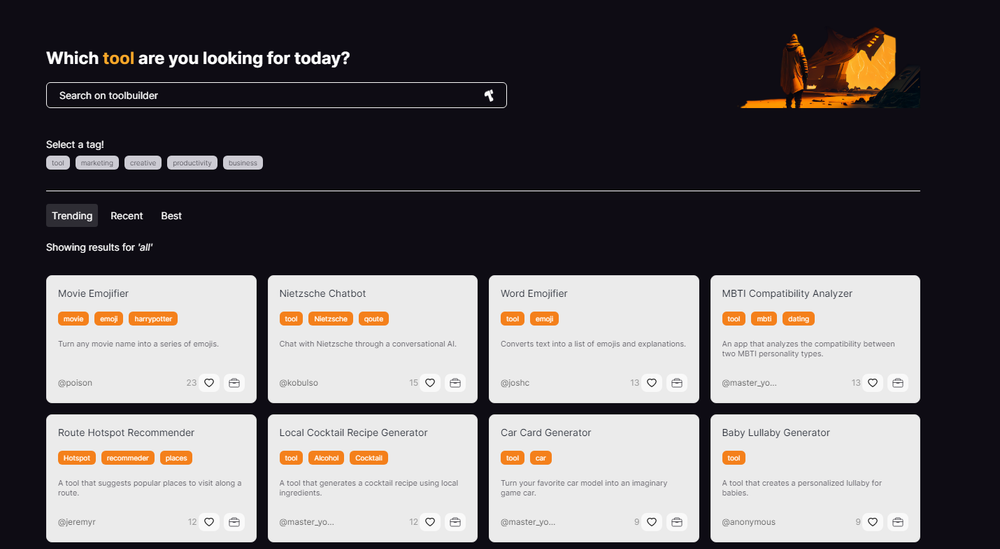 Toolbuilder.ai Screenshot 1