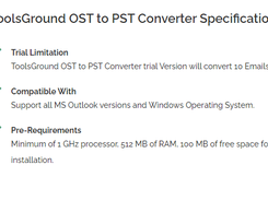 ToolsGround OST to PST Converter Screenshot 1