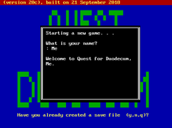 Starting a new game