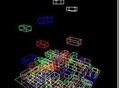 blocks in wireframe mode