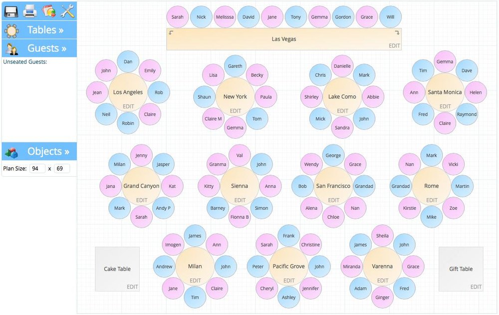 TopTablePlanner - Seating Planning Software