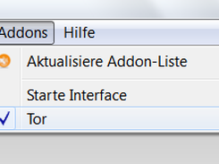 TorBrowser Add-On Menu