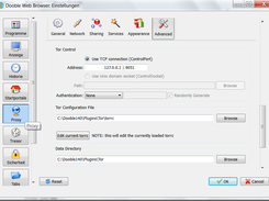 Advanced Settings: e.g. Torc-Path