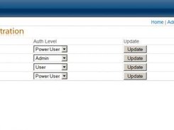 The user management page
