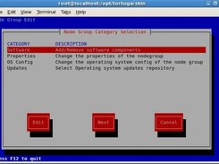 Software selection dialog within ngedit