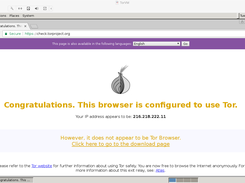 TorVM running in VMware Fusion 7