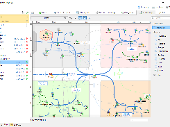 Network topology map