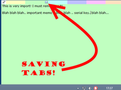Saving Tabs