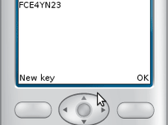 Key generator screen