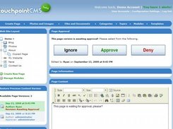 Page needing approval