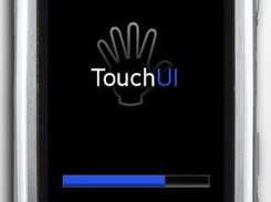 A demo splash screen with the TouchUI Framework