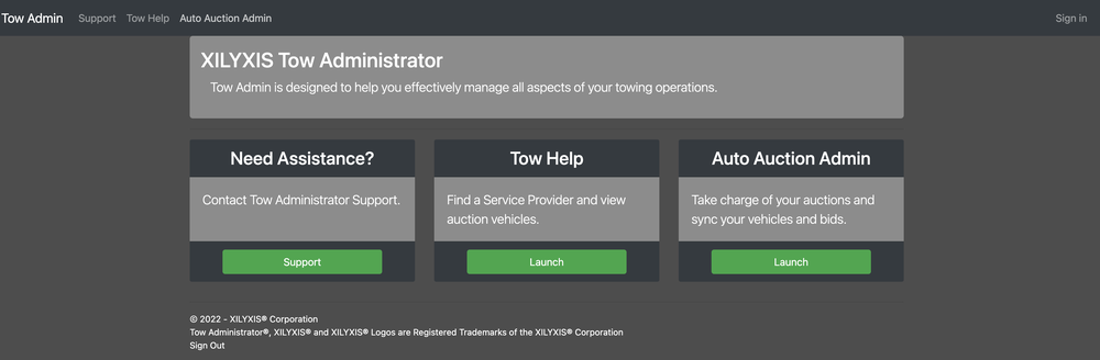 Tow Administrator Screenshot 1