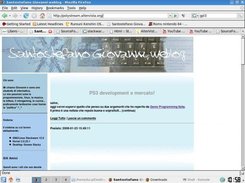 A screen of my weblog published with toylog