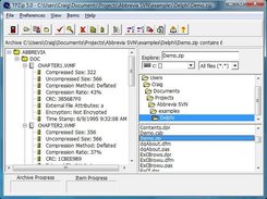 TPZip example program: Display and modify archives