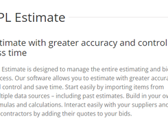TPL Estimate Screenshot 1