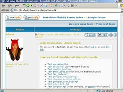 Test topic view