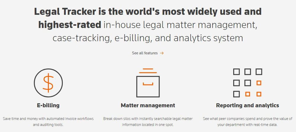 Thomson Reuters Legal Tracker Screenshot 1