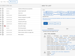 Create rules to process events into profiles.