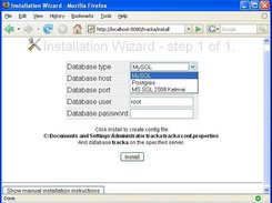 One step installation wizard