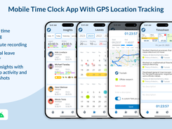 Time Clock app for iOS and Android with routes tracking & leave schedule management.