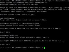Accept changes with accept.py