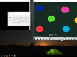 Calibration tab with visible calibration image after the calibration was done.