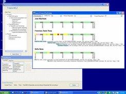 Main form, time tracking dashboard and time line planning