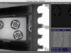 Trackmate Tracker tracking 3 tags on a small 3.5"x5.5" tab