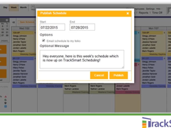 TrackSmart Scheduling-PublishScheduling