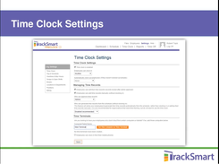 TrackSmart TimeClock-Settings