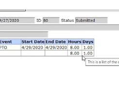 TrackStar PTO Tracking Screenshot 1