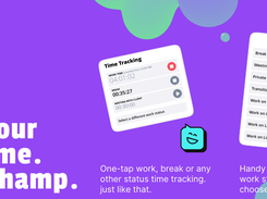 One-tap time tracking for work.