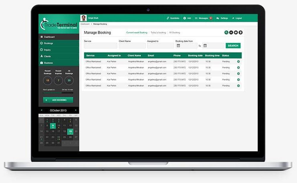 Trade Terminal Screenshot 1