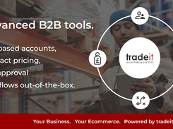 Advanced B2B tools. Role-based accounts, contract pricing, and approval workflows out of the box.