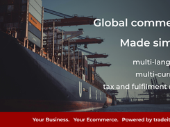 Global ecommerce made simple. Multi-language, multi-currency, tax and fulfilment ready.